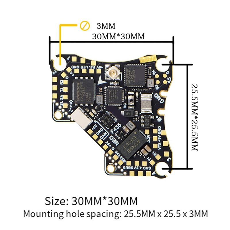 FBIL-F435 NEO 1S AIO Vluchtcon - Drone Esc recensie en prijs